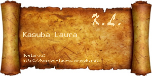 Kasuba Laura névjegykártya